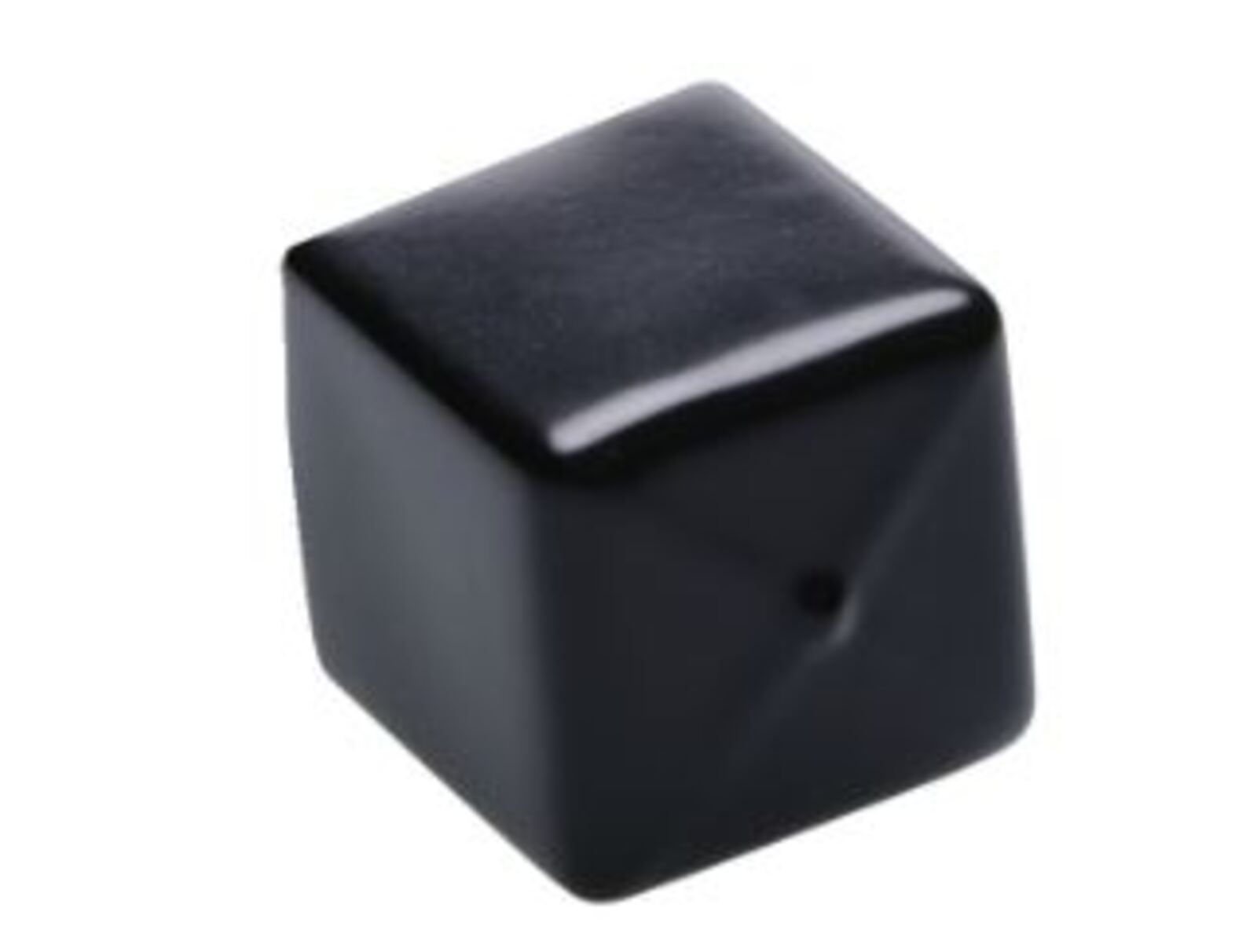 Rectangle cap 40x40x40mm PVC black EKV